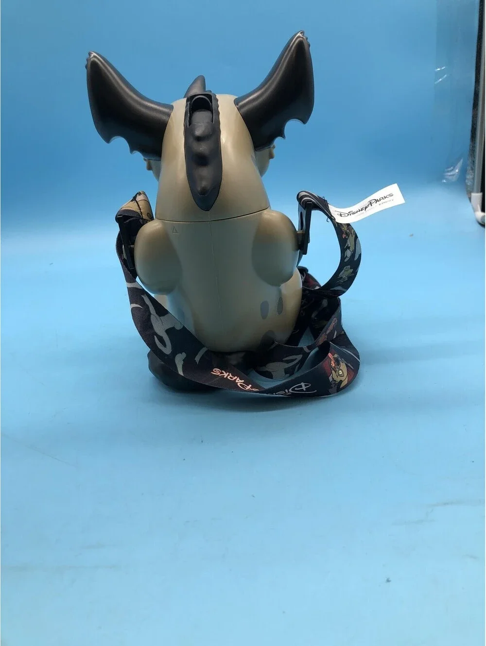 Disney Parks Lion King Hyena Sippy Cup Gray Figural Plastic Straw Lanyard